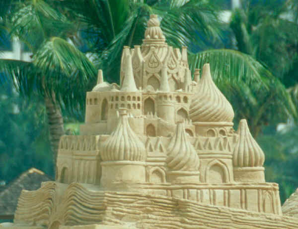 beautiful sand castle