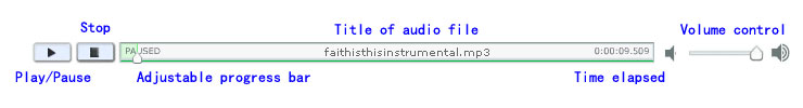 how to use flash audio player
